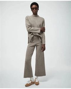 Широкие длинные брюки, темно-коричневый Сфера