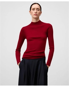 Женский приталенный свитер из мериносовой шерсти, красный Adolfo dominguez