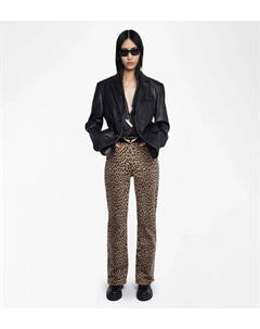 Женские брюки с высокой талией Jean Evy, коричневый Zadig&voltaire