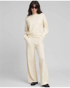 Женский свитер с длинными рукавами и круглым вырезом, светло-бежевый Replay