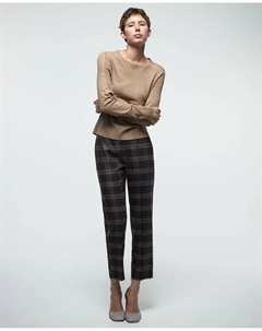 Брюки в клетку, коричневый Сфера