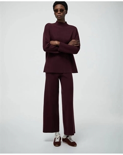 Широкие длинные брюки, бордовый Сфера