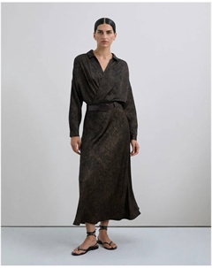 Женская рубашка с перекрестным дизайном и отложным воротником, черный Scalpers