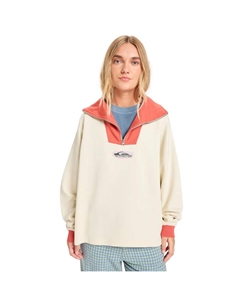 Женская кофта на молнии Sungai Block, бежевый/розовый Quiksilver