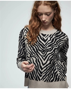 Джемпер с круглым вырезом, серый Сфера