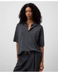 Женский свитер оверсайз из трикотажа, серый Adolfo dominguez