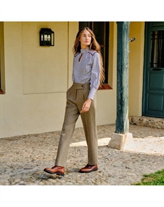 Женские базовые брюки из твида, бирюзовый Verhunt