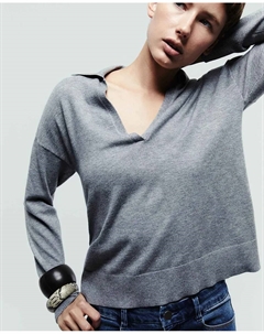 Поло с воротником, серый Сфера