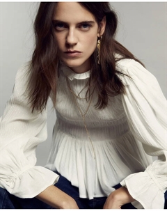 Жаккардовая рубашка с резинками, белый Сфера