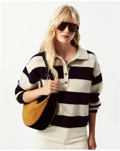 Регби-поло в полоску, темно-синий Сфера