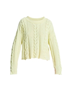 Женский джемпер Chloe Kim Cropped Cable, желтый Roxy