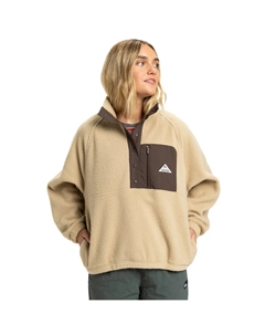 Женская флисовая кофта Renek Hz, бежевый/коричневый Quiksilver