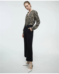 Рубашка с принтом свободного кроя, оливковый зеленый Сфера