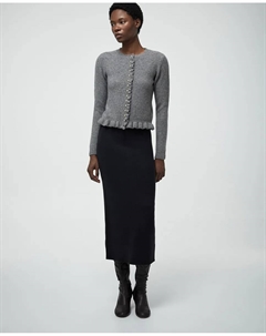 Миди-юбка мягкая, черный Сфера