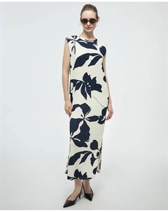 Платье-туника с принтом, синий Сфера