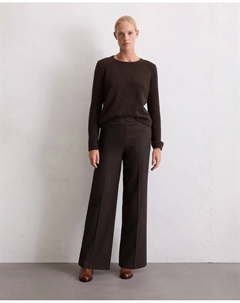 Женский джемпер из буклированной пряжи стандартного кроя, коричневый Marc o'polo