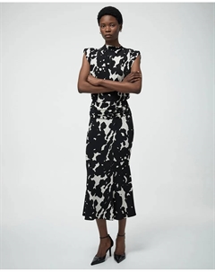 Юбка с двухцветным принтом Сфера