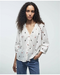 Блузка с рукавом реглан, розовый Сфера