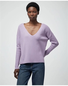 Джемпер с V-образным вырезом, сиреневый Сфера