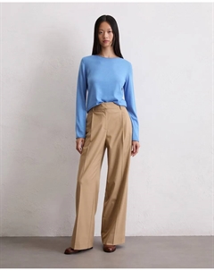 Женский облегающий свитер из мягкой мериносовой шерсти, небесно-голубой Marc o'polo