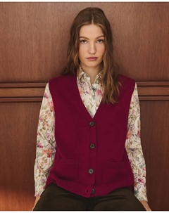 Женский однотонный пуловер, сливовый Lloyd's