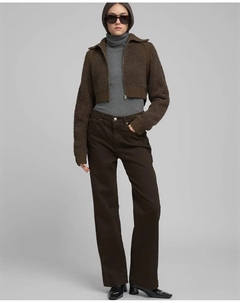 Женский джемпер на молнии с высоким воротником, коричневый Replay