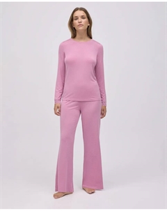 Женская длинная пижама из очень мягкого модала с широкими штанинами, розовый Ysabel mora