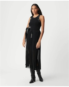 Длинная плиссированная юбка, черный Ikks