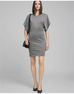 Короткое платье с короткими рукавами, серый Replay