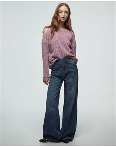 Джемпер с вырезами, розовый Сфера