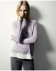 Джемпер из трикотажа с низкой плотностью, розово-сиреневый Сфера