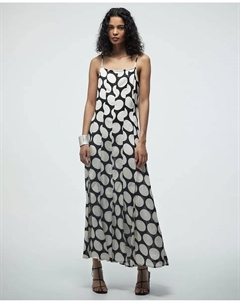 Платье на тонких бретелях с складками, черный Сфера