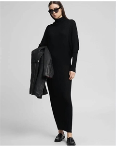 Длинное платье с длинными рукавами и высоким воротником, черный Replay