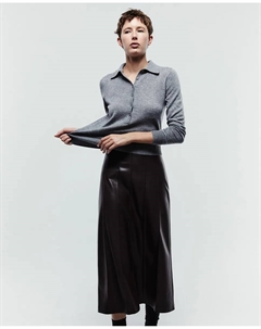 Поло с воротником, серый Сфера