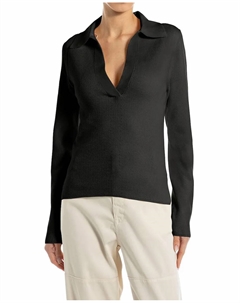 Женский джемпер с длинными рукавами и V-образным вырезом, черный Replay