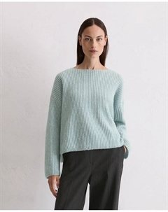 Женский свитер оверсайз из мягкой смеси новой шерсти, синий Marc o'polo