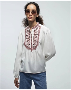 Этническая вышитая блузка, розовый Сфера