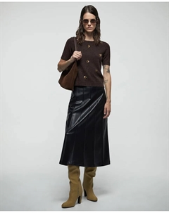 Джемпер с цветочным узором, темно-коричневый Сфера