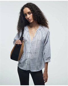 Блузка с рукавом реглан, синий Сфера