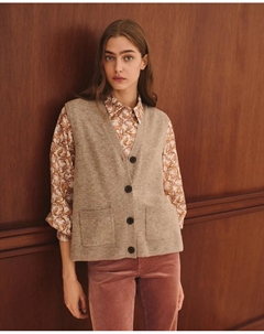 Женский однотонный пуловер, бежево-серый Lloyd's