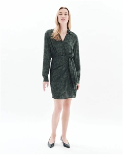 Миди-платье с поясом и узором пейсли, зеленый Caroll