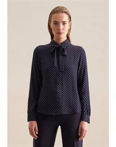 Блуза Regular, темно-синий Seidensticker