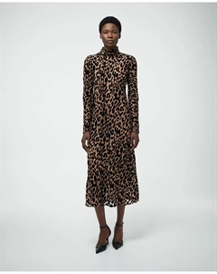 Платье с леопардовым принтом, песочный Сфера