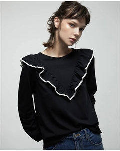 Футболка в горошек, черный Сфера