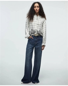 Рубашка в клетку, белый Сфера