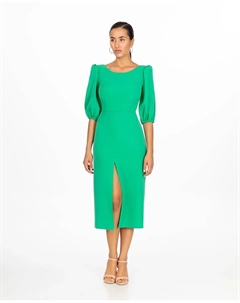 Платье миди с бантом сзади, зеленый Sonia peña