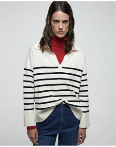 Поло в полоску, светло-бежевый Сфера