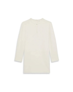 Короткое платье из крепа, белый Calvin klein