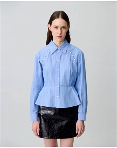 Женская рубашка из хлопкового поплина, мультиколор Claudie pierlot