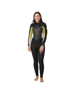 Неопреновый костюм с длинными рукавами и молнией на спине Omega 3/2 mm GB Steamer Woman, черный Rip curl